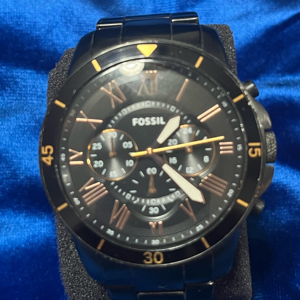 Men’s Black Fossil Watch